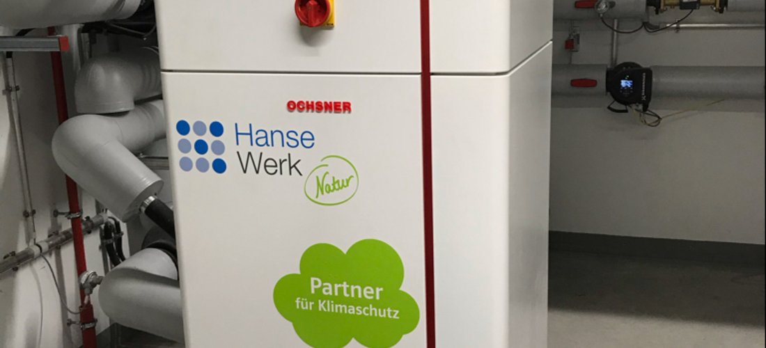 Wärmepumpe in der SAGA-Senioren-Wohnanlage in der Lyserstraße in Hamburg (Foto: HanseWerk / PPR Hamburg)