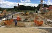 Erschließung des Baugebiets und Ausheben der ersten Baugruben. (Foto: asset bauen wohnen gmbh)