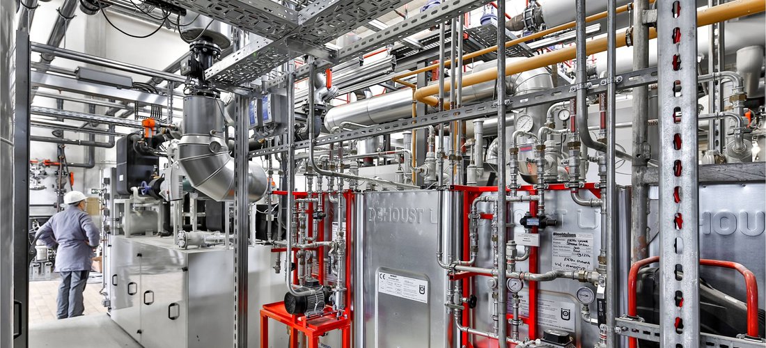 Blick auf einen Teil des von SüdWestStrom entwickelten Virtuellen Stromspeichers in Biberach/Riß (Quelle: M. Duckek)