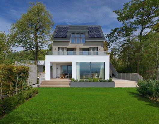Das neue private Bio-Design-Musterhaus vom Ökohaus-Pionier Baufritz Foto: Baufritz