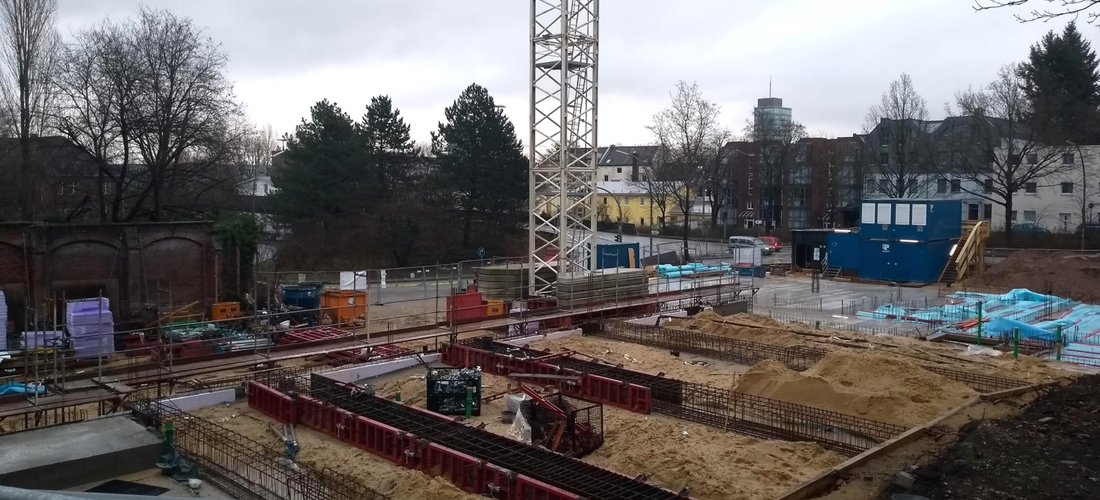 Bau des Azubi-Wohnheims in Hamburg-Harburg (Foto: waermepumpe-regional.de)