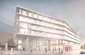 Erdwärme-Wärmepumpen sollen die neue enercity-Unternehmenszentrale in Hannover versorgen. (Grafik: haascookzemmrich STUDIO2050)