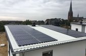 Die Photovoltaikanlagen sind das Herzstück der emissionsfreien Stromerzeugung im Klimaviertel Herne-Sodingen. (Foto: Stadtwerke Herne AG)