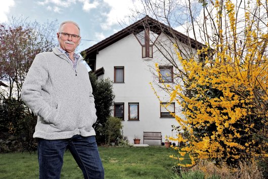 Das Haus von Otto Ruf in Elgersweier in Offenbach wird mit einer Luft-Wasser-Wärmepumpe WPL 25 A beheizt. (Foto: STIEBEL ELTRON GmbH & Co.KG)