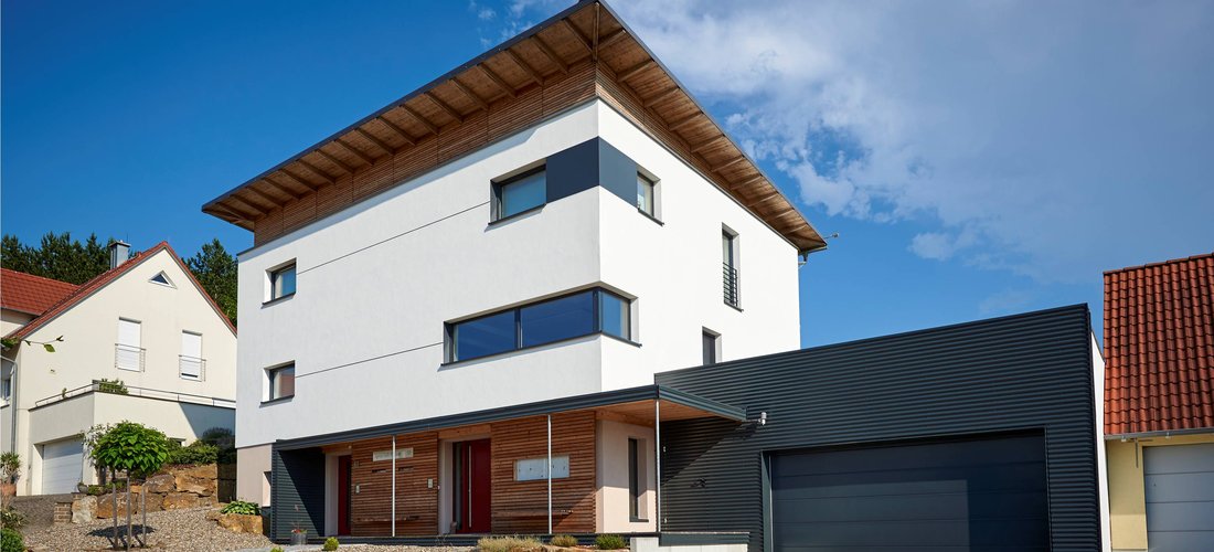 Effizienzhaus Plus in Münnerstadt (Foto: Ingenieurbüro Miller)