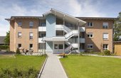 Zwei jeweils 69 kW starke Wärmepumpen von Stiebel Eltron mit je neun Erdwärmesonden versorgen den Wohnpark Kirchwiese in Münster-Mecklenbeck. (Foto: Stiebel Eltron)