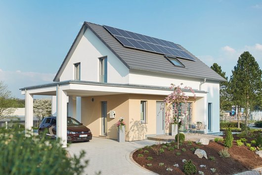 Das WeberHaus in Wenden-Hünsborn kombiniert Smart Home-Funktionen mit u.a. einer Wärmepumpe. (Foto: WeberHaus) Das WeberHaus in Wenden-Hünsborn kombiniert Smart Home-Funktionen mit u.a. einer Wärmepumpe. (Foto: WeberHaus)