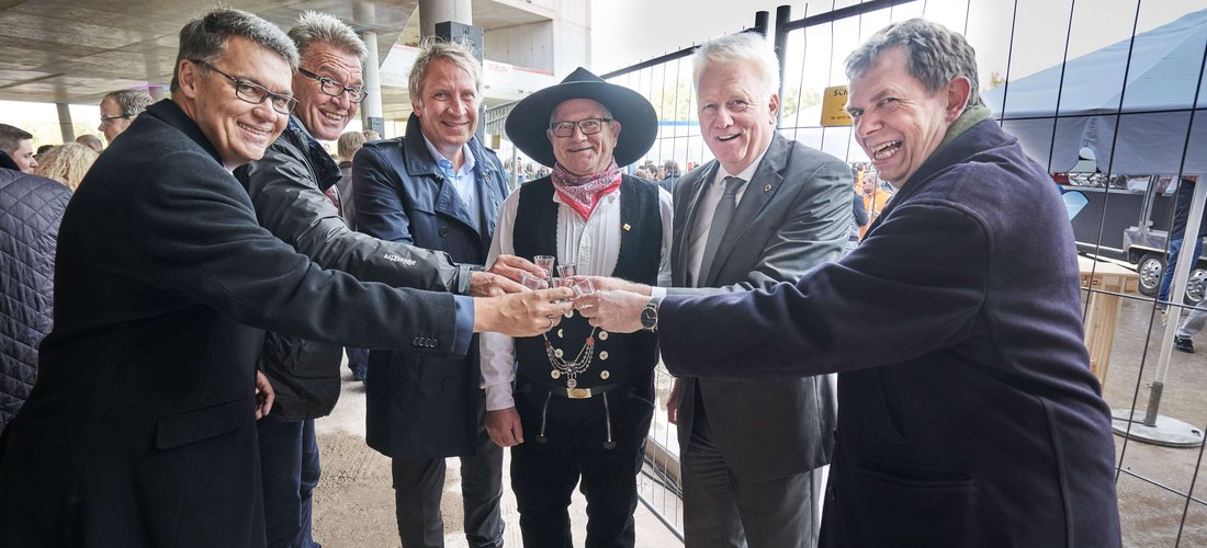 Richtfest der neuen Unternehmenszentrale der Amprion GmbH an der Robert-Schuman-Straße in Dortmund. (Foto: Amprion GmbH)