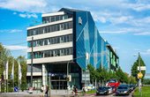 Das Verwaltungsgebäude aus dem Jahr 2008 in Durlach. Foto: Voba Karlsruhe