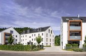 Die Neue Mitte in Bellenberg heizt mit einer Luft-Wasser-Wärmepumpe und Gas-Brennwertheizung (Foto: obs/ Ziegelwerk Bellenberg Wiest GmbH & Co. KG/ tdx/ Ziegelwerk Bellenberg)