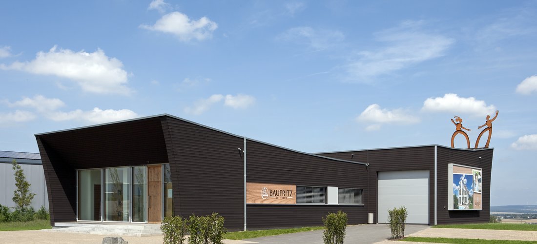 Das neue Gebäude ist die "Kleine Schwester" eines weiteren Musterhauses.  Foto: BAUFRITZ
