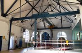 Blick in die Pumpenhalle des Pumpwerk Ochsenpferch (Foto: EBS Mannheim - Eigenbetrieb Stadtentwässerung Mannheim)