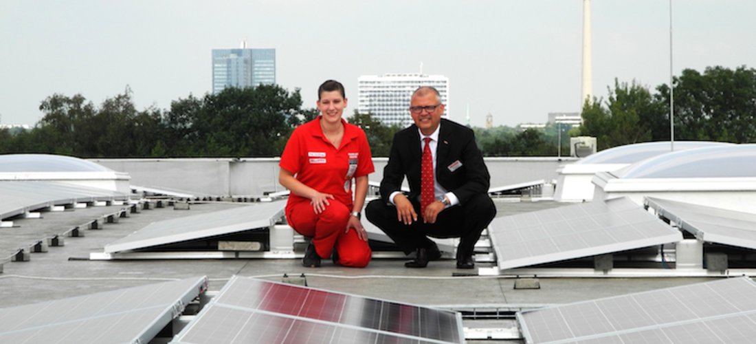 Hellweg nutzt eine Solarstrom-Anlage von Conergy (Quelle: Conergy/Hellweg)
