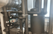 Sole-Wasser Wärmepumpe im Neubau der MHC Anlagentechnik in Germersheim (Foto: Heiler)