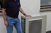 Außeneinheiten der 8-kW-Wärmepumpe Foto: Rotex