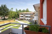 Zwei jeweils 69 kW starke Wärmepumpen von Stiebel Eltron mit je neun Erdwärmesonden versorgen den Wohnpark Kirchwiese in Münster-Mecklenbeck. (Foto: Stiebel Eltron)