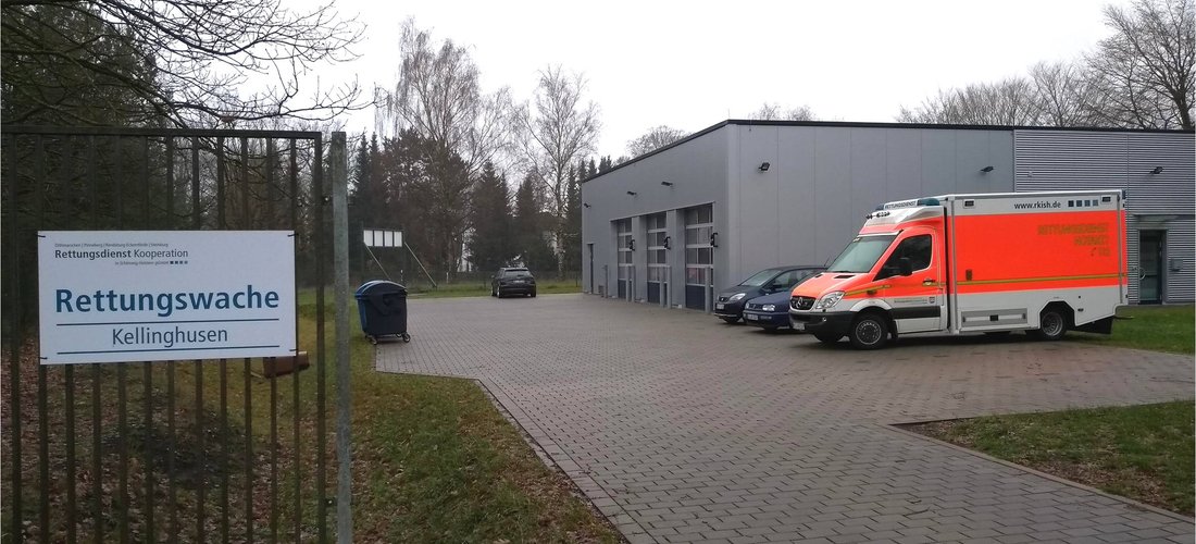 Einfahrt zur neuen Rettungswache in Kellinghusen (Foto: waermepumpe-regional.de)