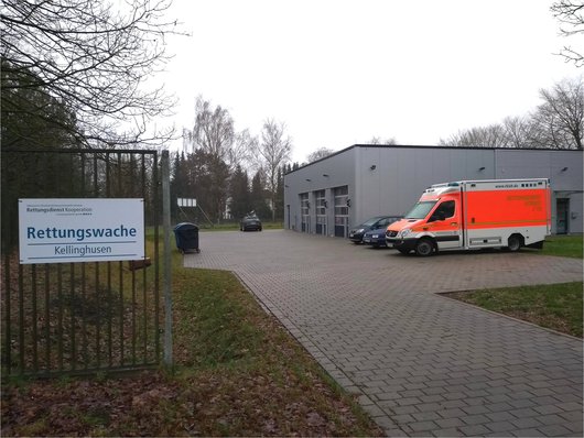 Einfahrt zur neuen Rettungswache in Kellinghusen (Foto: waermepumpe-regional.de)