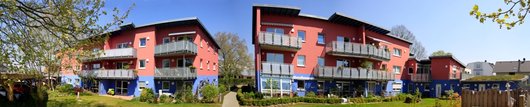 Panoramabild der WohnArt-Wohnanlage in Bad Kreuznach (Foto: WohnArt eG, Bad Kreuznach) Panoramabild der WohnArt-Wohnanlage in Bad Kreuznach (Foto: WohnArt eG, Bad Kreuznach)