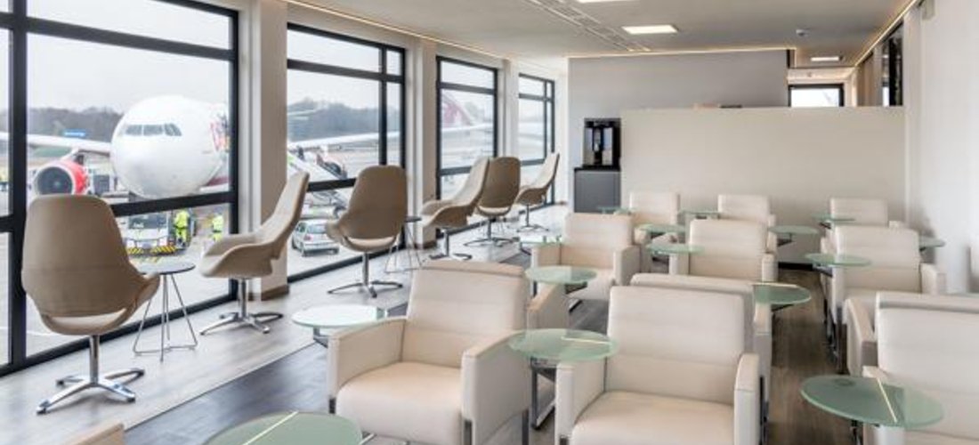 Die Airport Lounge Berlin Tegel von Cramo Adapteo. Foto: Cramo Adapteo