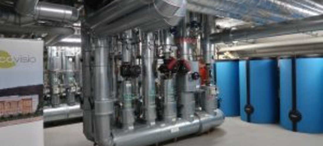Der Aquiferspeicher am Bonner Bogen übernimmt bis zu 80 Prozent der Wärme- und Kälteversorgung von drei Gebäuden mit einer Gesamtfläche von 60.000 Quadratmetern. Foto: Paul Fleuchhaus, KIT