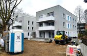 Die Baustelle der Seniorenwohnanlage in der Lyserstraße in Hamburg (Foto: waermepumpe-regional.de)