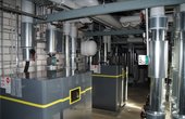 Blick auf die Wärmepumpen-Heizzentrale von Depenbrock in Stemwede (Foto: Depenbrock Bau GmbH & Co. KG)